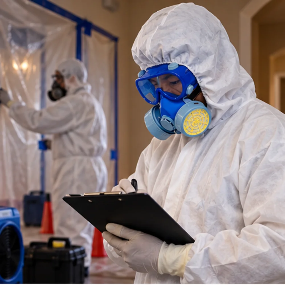 Biohazard cleanup assessment and inspection