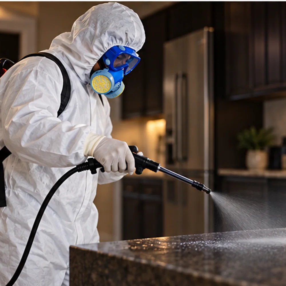 Biohazard cleanup professional remediation work