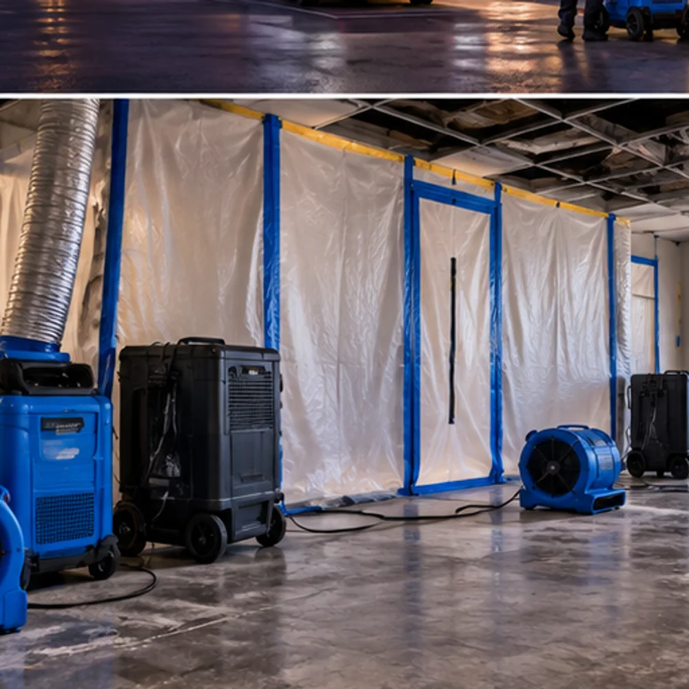 Commercial restoration professional remediation work