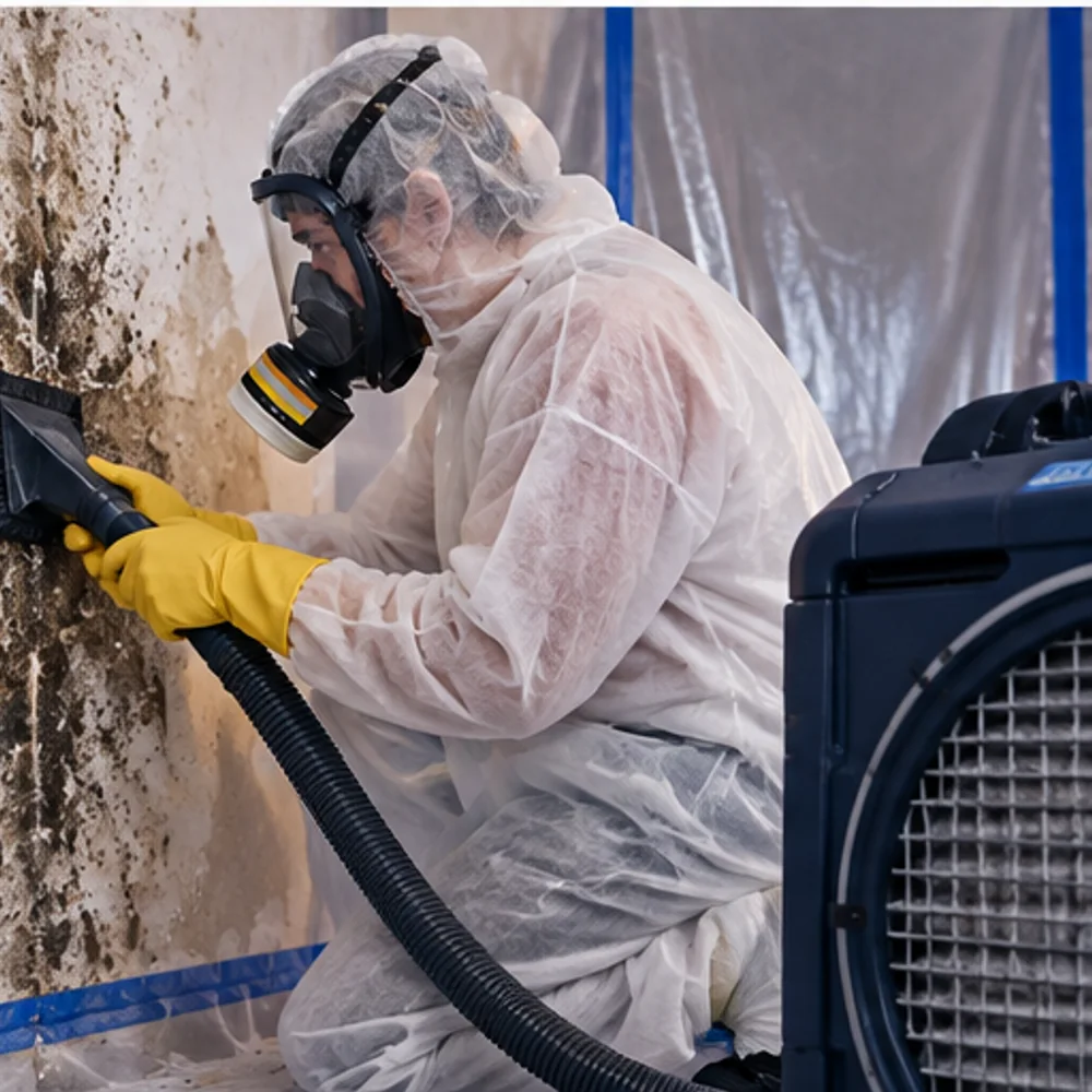Mold remediation professional remediation work